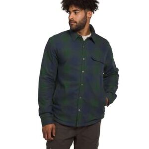 The North Face Boue Green Plsid Lightweight Woven Button Down Shirt